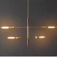 thumbnail image 4 of SAFAVIEH Viceroy 4-Light Brass Metal Pendant Light with Shade, 4 of 8