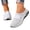 White, variant on YOUYEDIAN Mules for Women Fashion Breathable Mesh Slip On Round Toe Versatile Sport Flats Casual Cut-Out Design Soft Walking Shoes