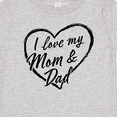 thumbnail image 4 of Inktastic I Love My Mom and Dad in Black Chalk Heart Boys or Girls Baby T-Shirt, 4 of 5