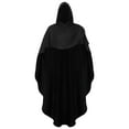 thumbnail image 3 of Mufeng Men's Halloween Hooded Colak Medieval Costume Vintage Hobbit Wizard Gothic Cpae Shawl Black M, 3 of 5