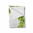 thumbnail image 2 of Vineyard Soft Flannel Fleece Throw Blanket, Collage of Wine Leaves on Bunch Farming Natural Rural Tasty Food Berry Image, Cozy Plush for Indoor and Outdoor Use, 50" x 60", Green Yellow, by Ambesonne, 2 of 6