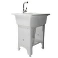 White Freestanding Plastic Utility Sinks Utility Sink Laundry Tub
