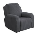 thumbnail image 1 of Nvzi Funda de sofá elástica de jacquard gris oscuro, funda de sillón reclinable para sala de estar, fácil de instalar, lavable, protector de sofá (1 asiento), 1 of 4