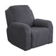 thumbnail image 1 of Nvzi Funda de sofá elástica de jacquard gris oscuro, funda de sillón reclinable para sala de estar, fácil de instalar, lavable, protector de sofá (1 asiento), 1 of 4