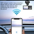 thumbnail image 2 of 3 Channel Dash Cam Front and Rear Inside, 1080P FHD Three Channels Dash Camera for Cars with Super IR Night Vision, WDR, G-Sensor, Loop Recording, Parking Monitor, 2 of 6