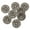Matte Antique Silver, variant on ABS 4pcs ABS Metal Plated Button - 2 Hole - Textured Floral Pattern - 50L(32mm) - Matte Antique Gold