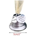 thumbnail image 2 of Conmemorativa De Navidad, Enlace De Ala De Ángel, Campana De Plata, Una Pieza De Mi Corazón Está En El Cielo, Colgante De Árbol De Navidad Para Puerta Y Ventana Sweethay HA045224-08, 2 of 4