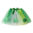 thumbnail image 2 of SonxaHe Little Girls' Skirts for St. Patrick's Day Sequin Tutu Skirt Kids Elastic Waist Party Ballet Dance Skirts Green,Size 9-11 Y, 2 of 6