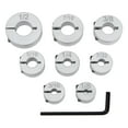 thumbnail image 2 of Ensemble de 8 Anneaux d'Arrêt de Profondeur de Perceuse, Anneaux de Limite de Perçage, Support de Perceuse, Anneaux d'Arrêt de Profondeur de Perceuse, Clé Hexagonale pour Menuiserie, Perforation DIY, 2 of 8
