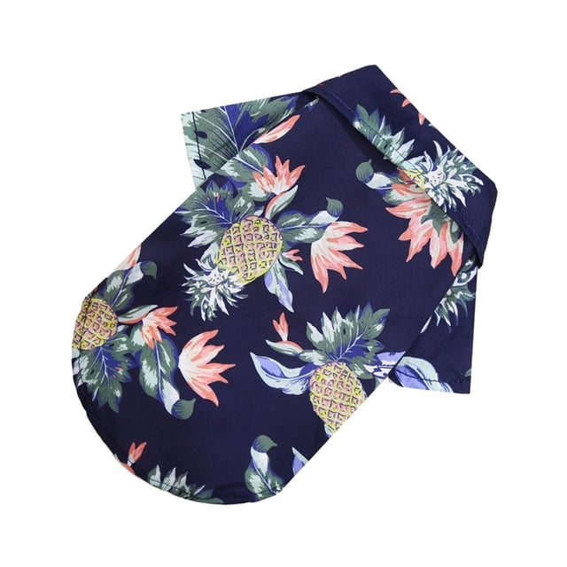Camisa para Perros Camiseta para Mascotas Ropa para Gatos Sudadera de Cachorro Hecha de Poliéster Ligero y Transpirable con Estampado Tropical Adecuada para Días Calurosos y Vacaciones al