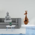 thumbnail image 2 of Estatua de mono en miniatura, figura de Buda, animal, arenisca, artesanía de madera, escultura meditativa, adecuada para regalar, decoración del hogar, 2 of 8