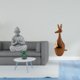 thumbnail image 2 of Estatua de mono en miniatura, figura de Buda, animal, arenisca, artesanía de madera, escultura meditativa, adecuada para regalar, decoración del hogar, 2 of 8