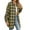 AL Yellow, variant on Horkkom Womens Button Flannel Shirts Long Sleeve Plaid Shackets Business Casual Blouse Top, Gifts for Women