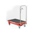 thumbnail image 5 of S-HOME 500LB Hydraulic Lift Table Cart, Scissor Lift w/4 Wheels & Safety Lock, 28.5" Height, Red, 5 of 11