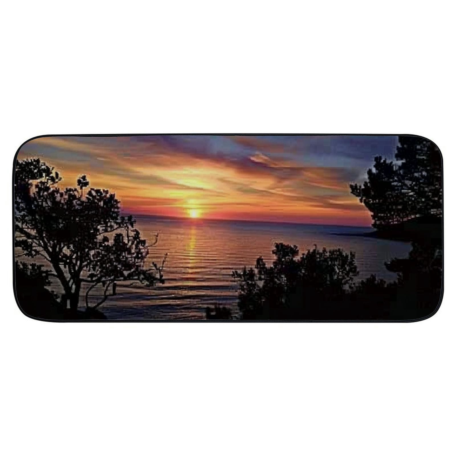 Qinduosi Decorative Door Mat, Door Mat with Non-Slip Rubber Backing, Easy Cleaning, Traps Dirt, for Entry, Patio, Garage 19.68*47.24 in