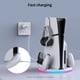 thumbnail image 5 of Base vertical para PS5 Slim con soporte de carga con controlador de luz RGB y gancho para auriculares, 5 of 9