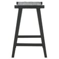 thumbnail image 6 of SAFAVIEH Abreu Modern Style Rectangle Barstool, Black (20 in. W x 18.5 in. D x 30 in. H), 6 of 10
