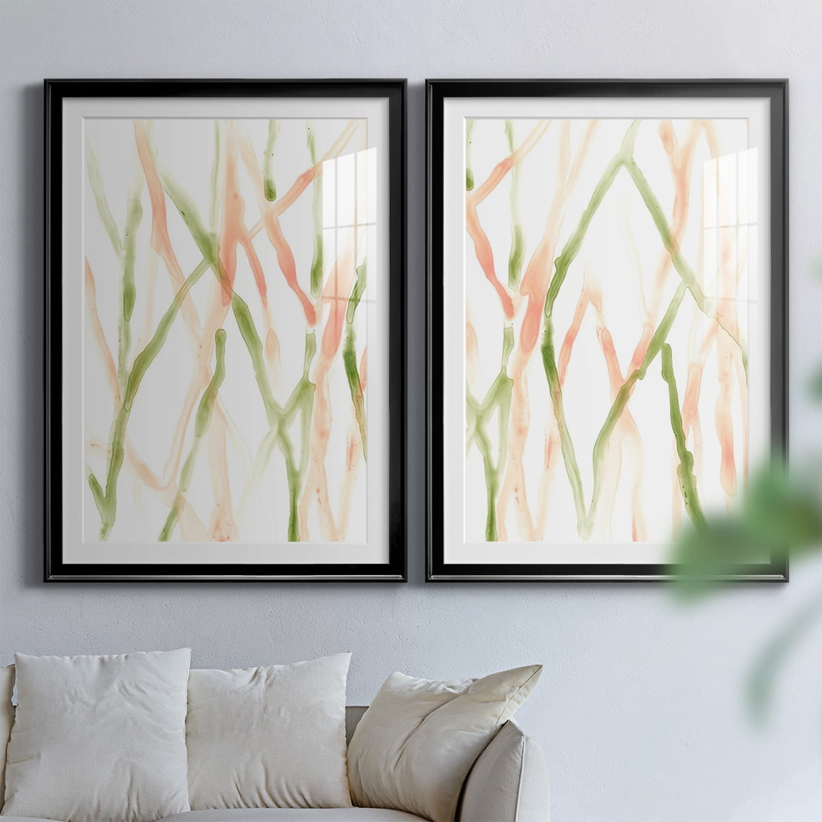 Wexford Home Runnel XIII Premium Framed Print, 22.5" x 30.5" - Ready to Hang, Black (Set of 2)