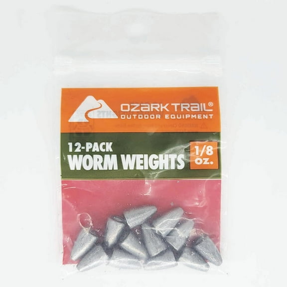 Ozark Trail Fishing Worm Weight 1/8Oz, Product Size 0.49x0.30in
