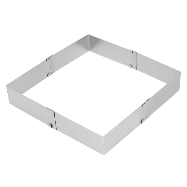 Anillo Cuadrado Telescópico De Acero Inoxidable Para Mousse, Molde Para Galletas Y Pasteles, Herramientas De Cocina DIY Para Hornear Para El Hogar Y