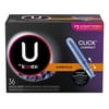 U by Kotex Click Compact Tampons, Super Plus Absorbency, Unscented, 36 Count