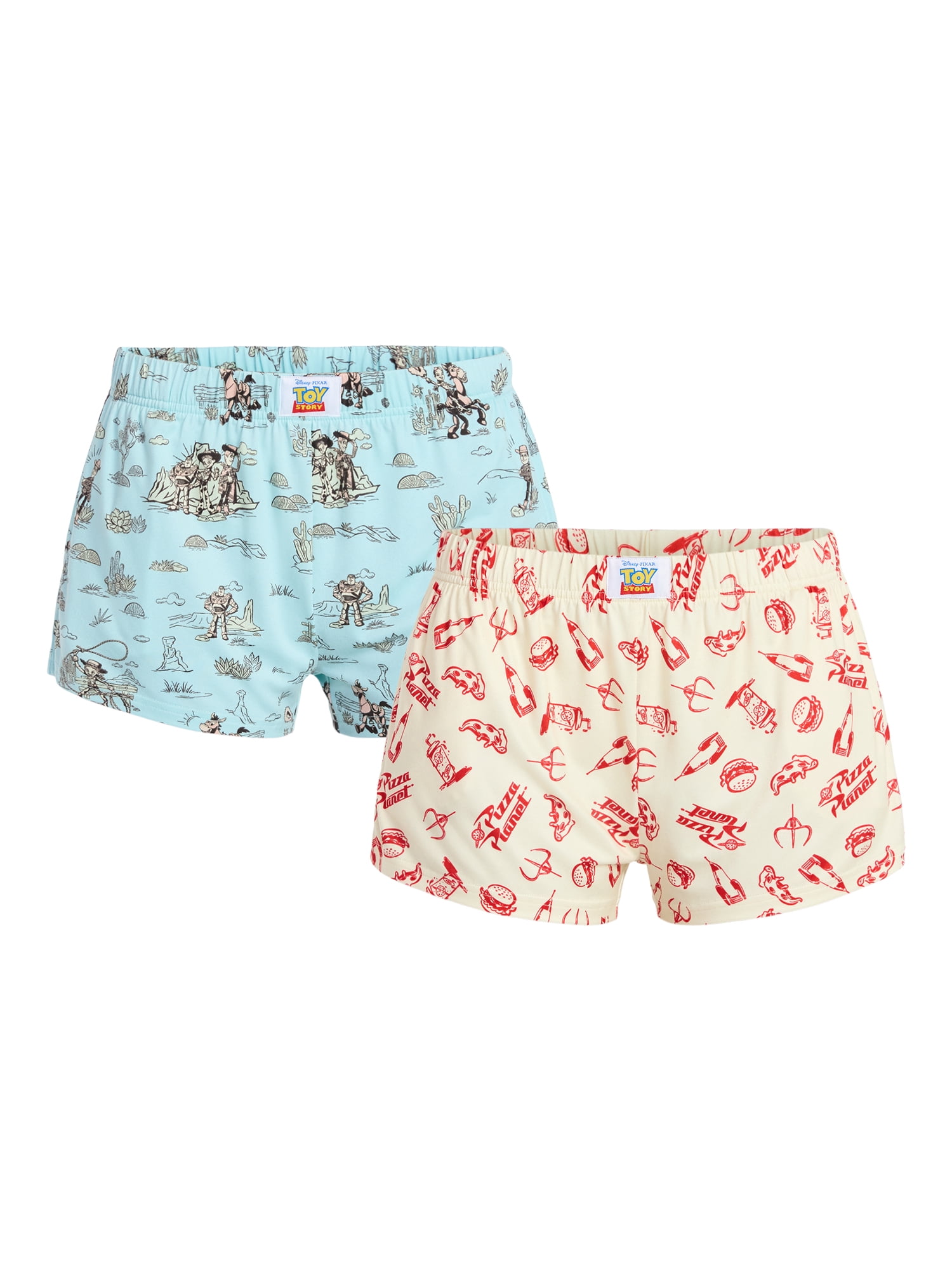 Toy Story Women's Jersey Knit Sleep Shorts, 2-Pack, Sizes XS-3X