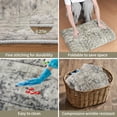 thumbnail image 4 of LZNIOZ Area Rugs for Living Room 8ft x 10ft Machine Washable Bedroom Rugs Distressed Vintage Print Soft Rug Non Slip Carpet, Rustic Brown, 4 of 10