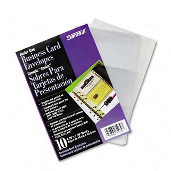 samsill 81079 business card binder refill pages six 2 x 3 12 cards per page clear 10 pages - Business Card Binder samsill 81079 business card binder refill pages six 2 x 3 12 cards per page clear 10 pages - Business Card Binder