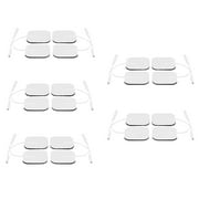 TENS Unit Replacement Pads 4x4 20Pcs Premium Reusable Electrode auvon tens pads Pads，Self Adhesive Electro Therapy Patches for Electrical Stimulation