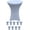 White, variant on Banquet Tables Pro 4 Pack 32 x 43 Spandex Cocktail Tablecloth White