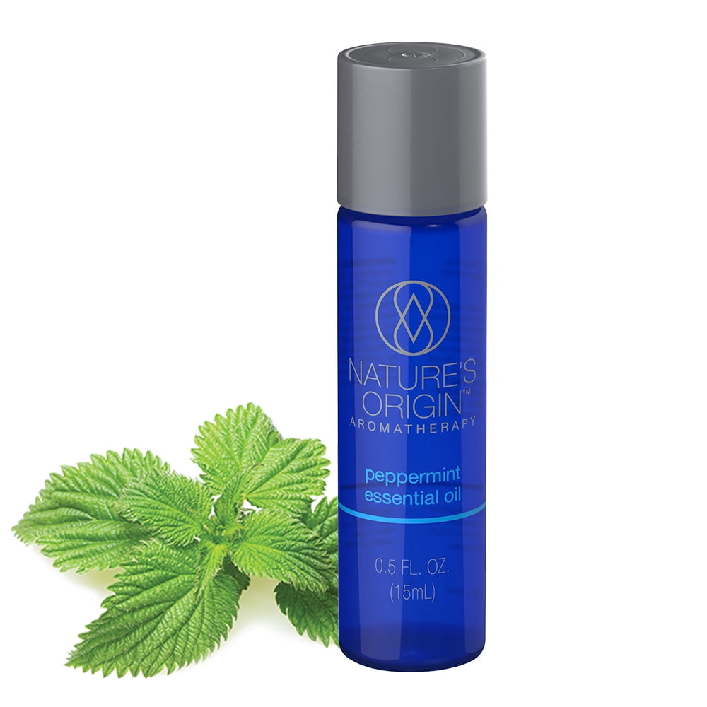 Nature’s Origin Aromatherapy Peppermint Essential Oil, 0.5 Fl Oz.