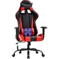 thumbnail image 1 of Gaming Chair Racing Office Chair Massage Swivel Chair High Back PU Leather Executive Rolling Task Adjustable Computer Chair with Lumbar Support Headrest Armrest Desk Chair for Adults(Red), 1 of 7