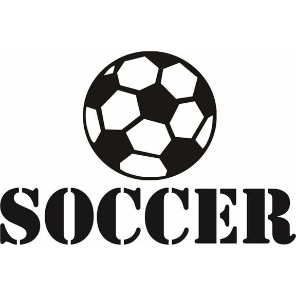 Custom Wall Decal : Soccer Ball Player Sports Kids Boy Girl 16x24"