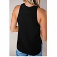 thumbnail image 2 of Vedolay Summer Tops For Women Women Casual Basic Sleeveless High Neck Rib-Knit Y2k Crop Tank Top,Black XL, 2 of 5