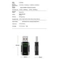 thumbnail image 3 of WiFi6 AX900 Wireless USB Adapter Bluetooth 5.4 Dual Band 2.4G&5GHz Dongle Network Wlan Card Receiver for Win10/11, 3 of 7