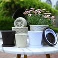 thumbnail image 4 of Pots de Fleurs en Résine, Plateau pour Plantes, Décoration de Bureau, Balcon, Salon, Bonsaï, 4 of 10