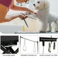 thumbnail image 3 of electric pet grooming table, 110V/220V professional groomer recommend super Deluxe electric pet grooming table, 110V/220V professional groomer recommend height adjust from 8 up to 36inch BLACK COLOR, 3 of 21