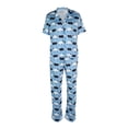 thumbnail image 5 of Yuemengxuan Woman Popular Printed Pajamas, Button-down Short Sleeve Shirt + Wide-leg pants, 5 of 9