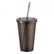 thumbnail image 1 of Vaso de doble pared con pajita, vasos de plástico, vasos de café helado reutilizables, vasos transparentes, 1 of 5