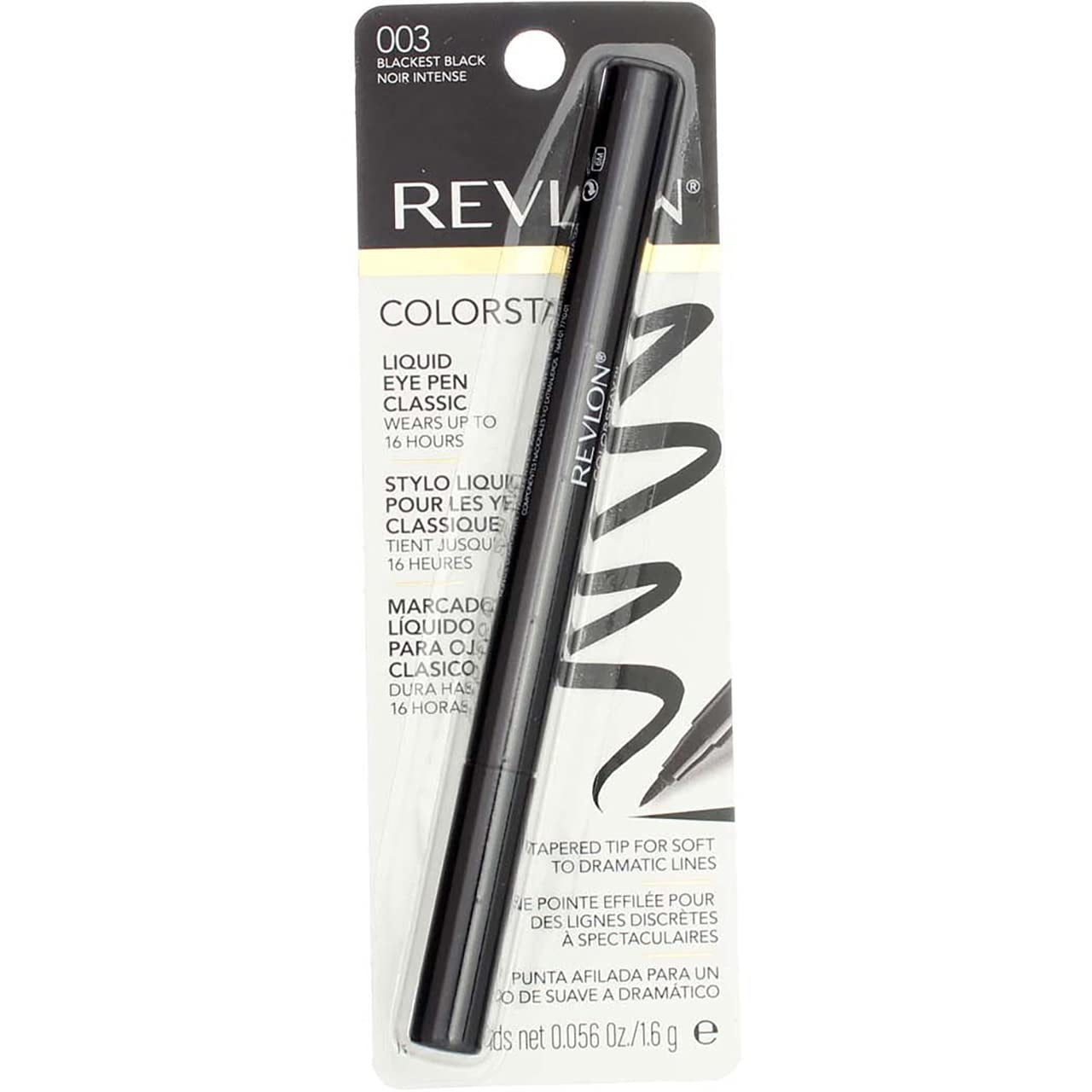 Revlon Colorstay Liquid Eye Pen Classic 003 Blackest Black