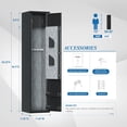thumbnail image 3 of SUXXAN Quick and Easy Access Fingerprint Rifles, 5 Gun Rifles and 2 Pistol Cabinet, Safe for Home, Firearm Gun Security Safes with Built-in Small Cabinet, 3 of 9