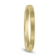 thumbnail image 2 of SZUL Women's Thin 1.5MM Four Sided Wedding Band with Matte Finish in 14K Yellow Gold, 2 of 4