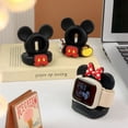 thumbnail image 2 of Soporte de carga de Mickey Mouse, soporte de escritorio de Minnie para Apple Watch 8, 7, 6, 5, 4, Iwatch 3, 2, 1 Se, base de carga de silicona con dibujos animados, 2 of 5
