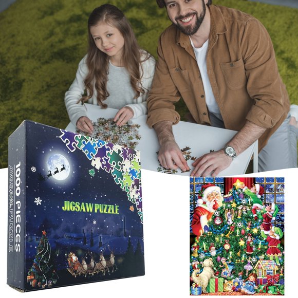 And Series Pieces 1000 Puzzle Puzzle Adult Children 1mm Christmas Puzzle Christmas Puzzle Toy