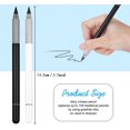 thumbnail image 3 of LAICAIW 2PCS Metal Inkless Pencil, Infinity pencil, Reusable Everlasting Pencil, Replaceable Nib Pencil No Ink Aluminum Pen for Writing Drawing Students Home Office School Supplies（Black & White）, 3 of 7