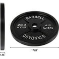 thumbnail image 3 of BalanceFrom Classic Cast Iron Weight Plates for Strength Training, 2-Inch, 45-Pound, Pair, 3 of 6