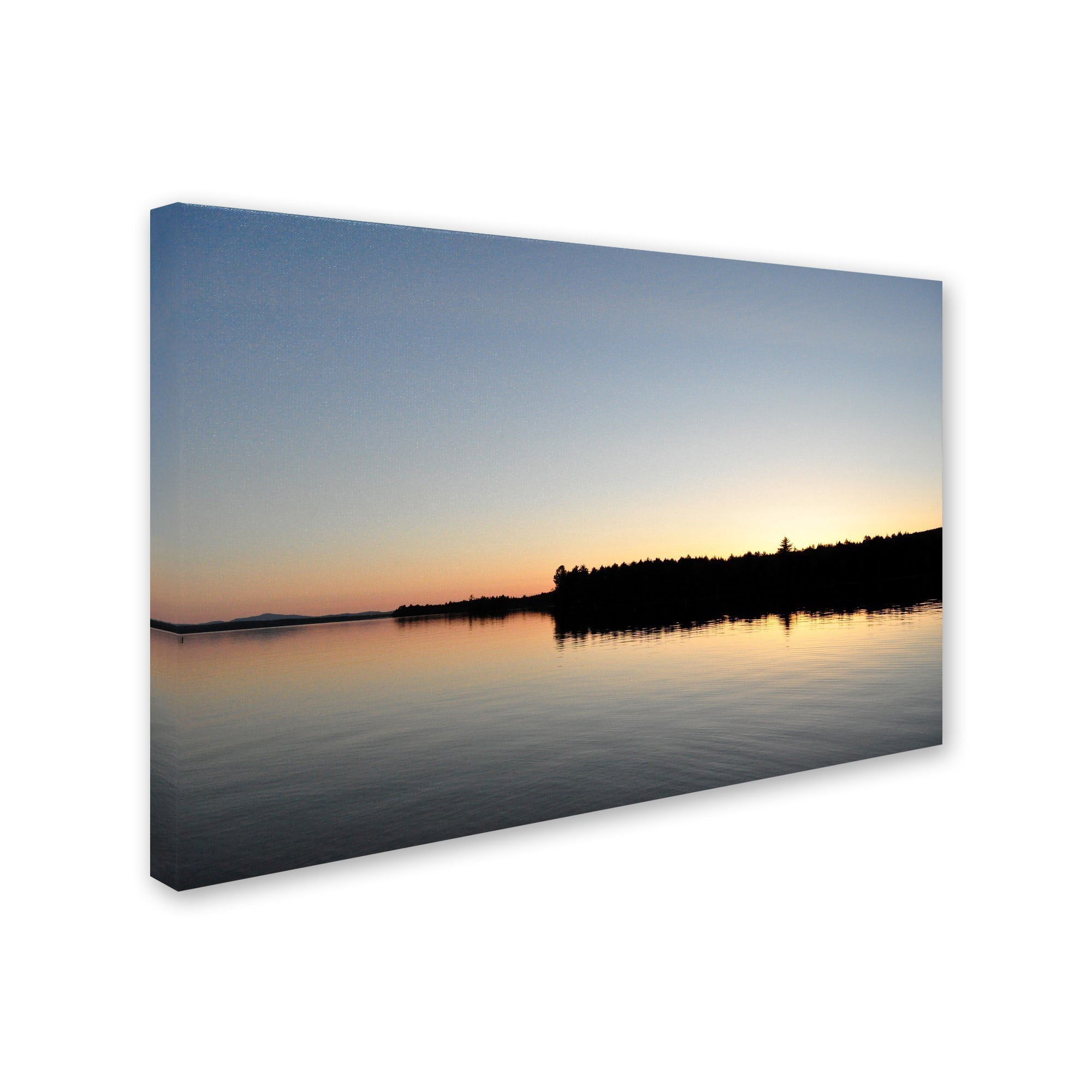 Trademark Fine Art 'Moosehead Lake Sunset' Canvas Art by Nicole Dietz