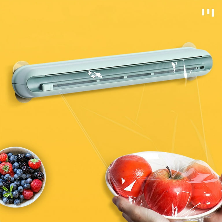 Viadha Kitchen Tools Cling Wrap Cutter - Household Tin Foil Cling Film Box  Cutting Artifact with Magnetic Suction Refrigerator Tray Cutting Box
