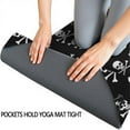 thumbnail image 3 of Black White Skull Cross Pattern Hot Yoga Mat Towel Non Slip for Hot Yoga - Quick-Drying Yoga Mat Cover with 4 Corner Pockets with Travel Bag - Hot Yoga Towel Non Slip 70"x26", 3 of 6