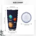 thumbnail image 4 of Zufioo Solar System Print 20OZ Stainless Steel Car Cup, Direct Drinking Mouth Straw Mouth Insulation Cup, Suitable for Outdoor, Office, Car-Straw Two-piece Set, 4 of 8